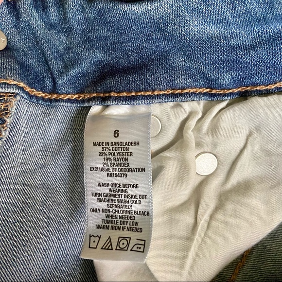 Aeropostale High Rise distressed jeggings size 6 - Picture 5 of 7